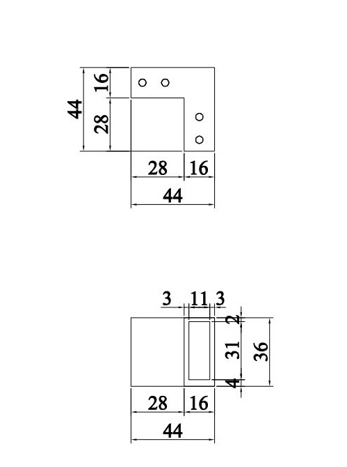 hông số kỹ thuật co chuyển góc 90 độ hộp 10x30 VICKINI 66315.001