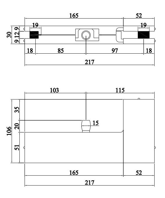 hông số kỹ thuật kẹp kính góc L VICKINI 61400.001
