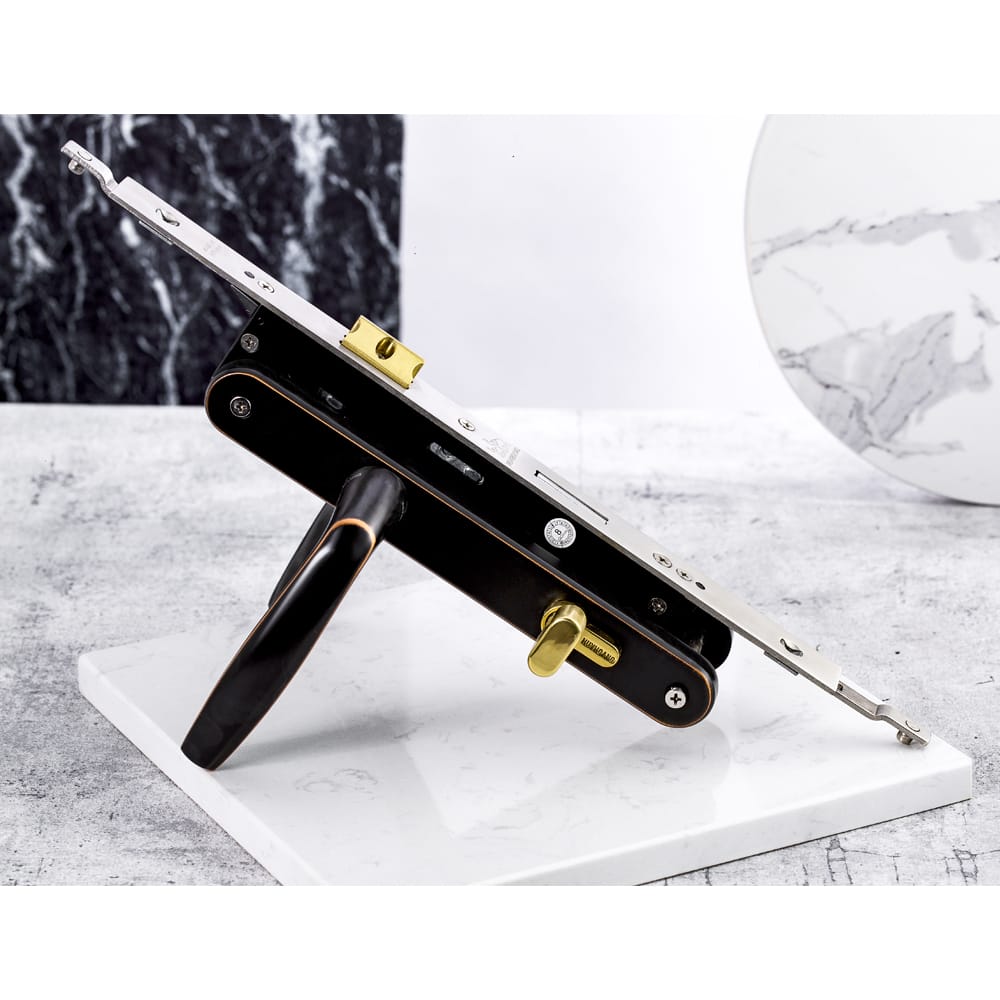 Khóa đa điểm EX66 Huy Hoàng mạ đồng đen - Ảnh 2