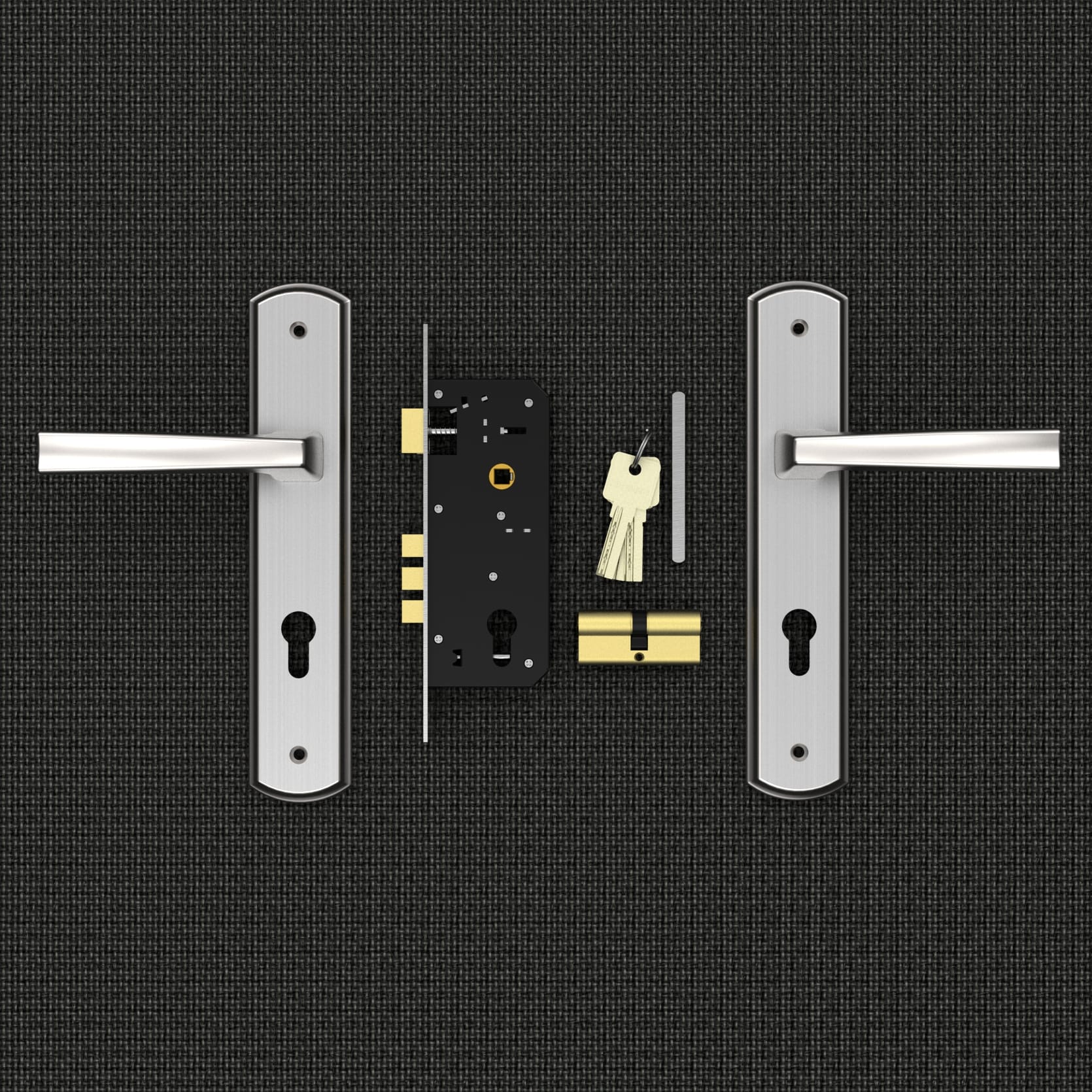Bộ khóa tay nắm hợp kim EX 8568 dài 260 - Ảnh 2