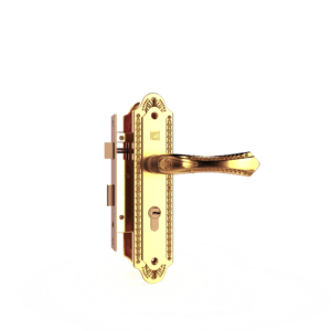 Bộ khóa tay nắm đồng thau HCP 5861 Gold dài 230