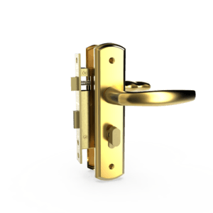 Bộ khóa tay nắm đồng thau HC 5866 PVD Gold dài 210