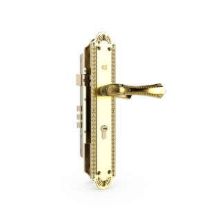 Khóa cửa gỗ đồng thau HC8561 Đại PVD Gold dài 360