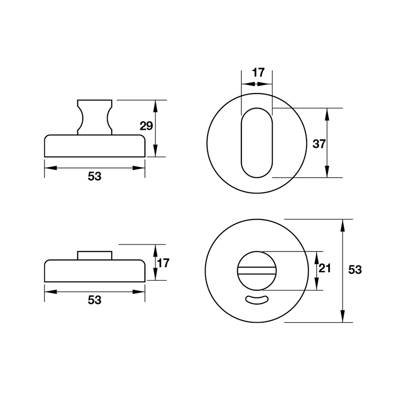 Thông số kĩ thuật khóa tay nắm tròn Hafele 902.54.293