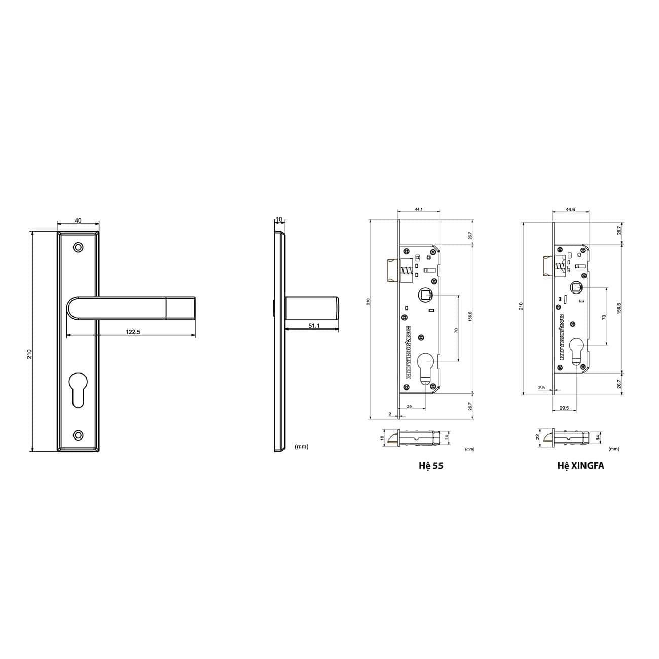 kt-tn704410 khóa tay nắm