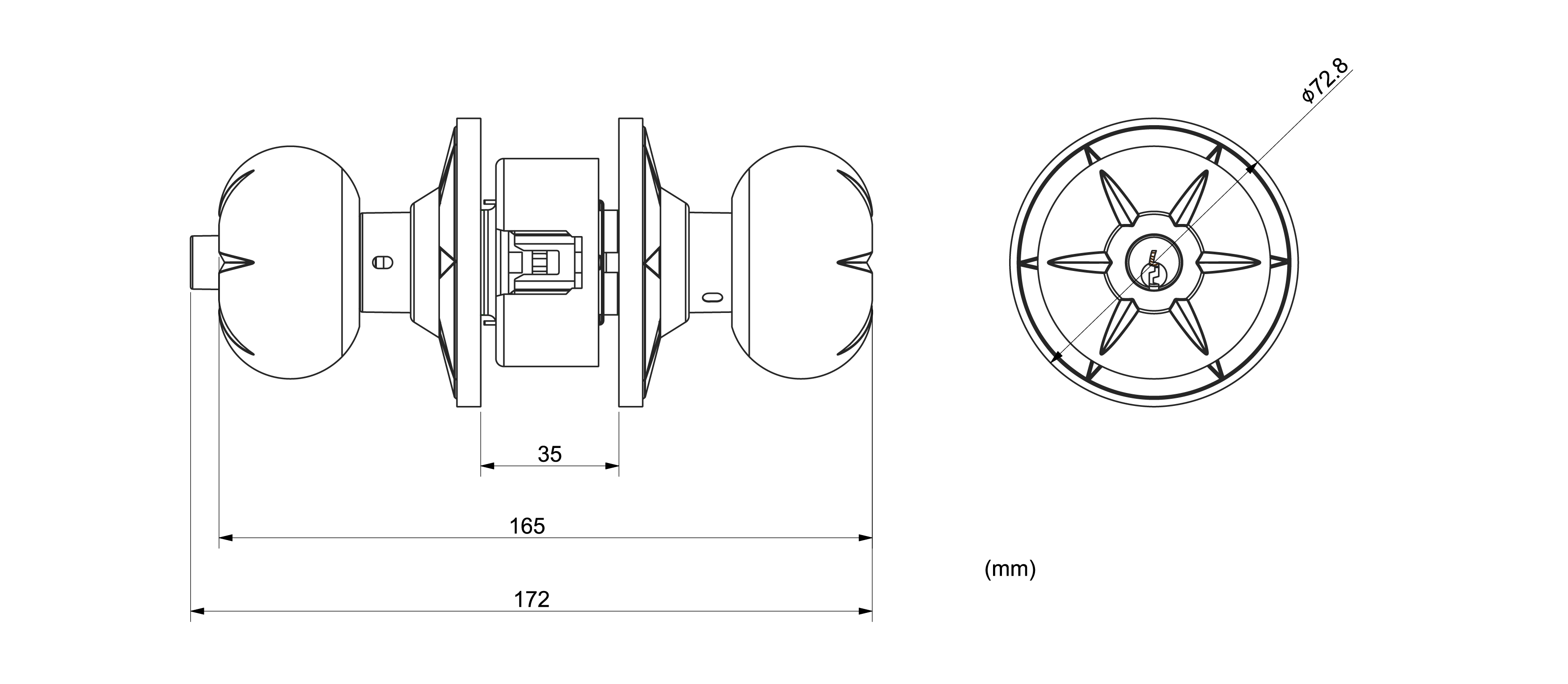 kt-tntex02-1 khóa tay nắm tròn