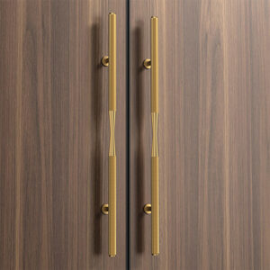 Tay nắm cửa TN041 nhôm đúc nguyên khối màu vàng