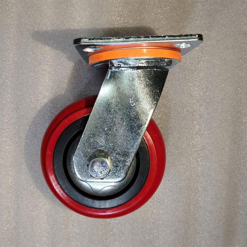 Bánh xe đẩy nhựa PU BXD032 4in, 5in, 6in 8in xoay