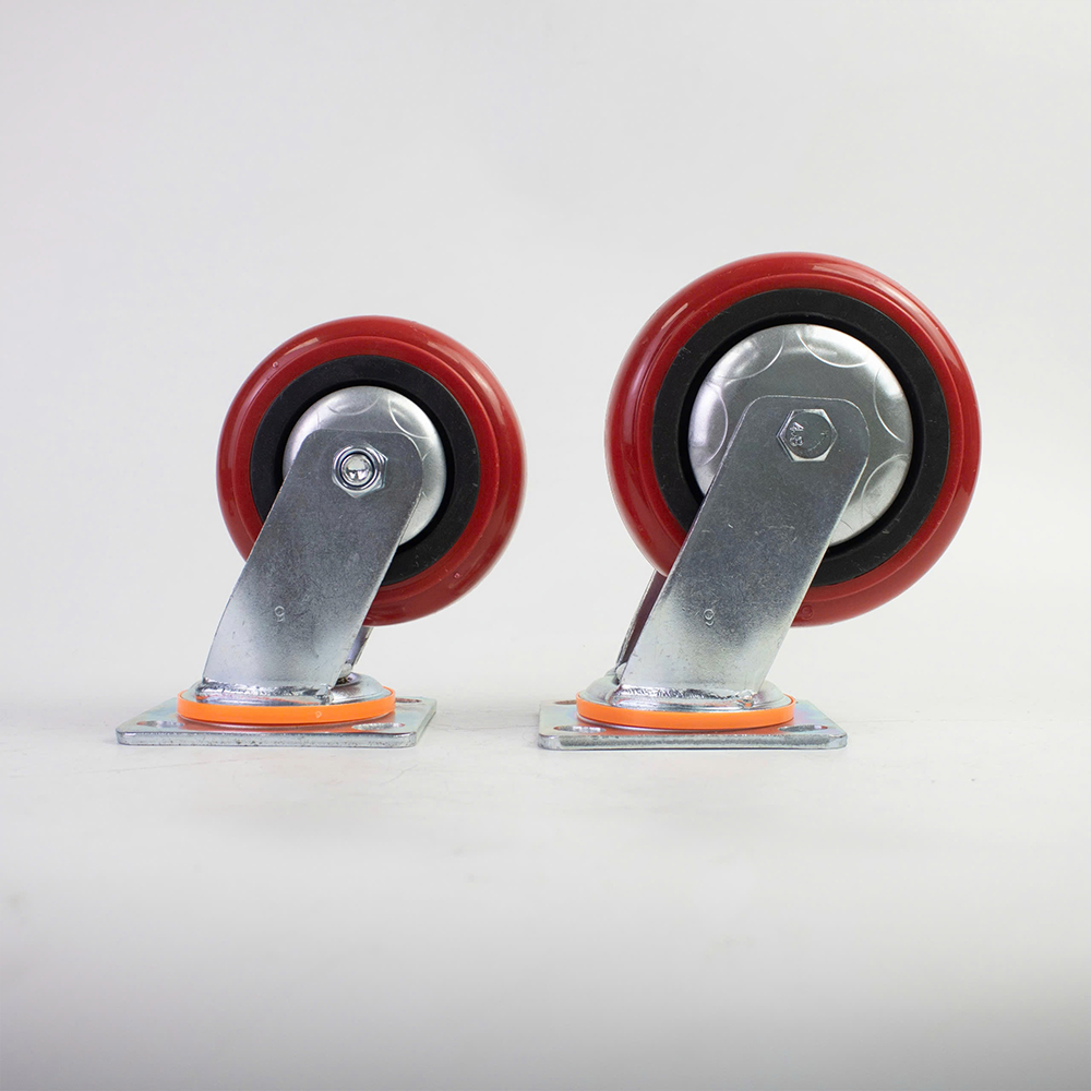 Bánh xe đẩy nhựa PU BXD032 4in, 5in, 6in, 8in xoay