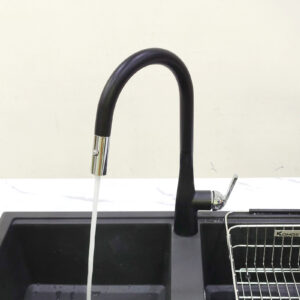 Vòi nước nóng lạnh Konox Curva Black