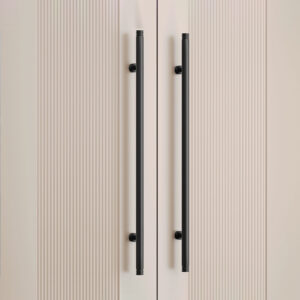 Tay nắm cửa TN057 nhôm nguyên khối đen mờ