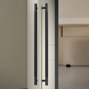 Tay nắm cửa TN066 nhôm nguyên khối nhám đen mờ