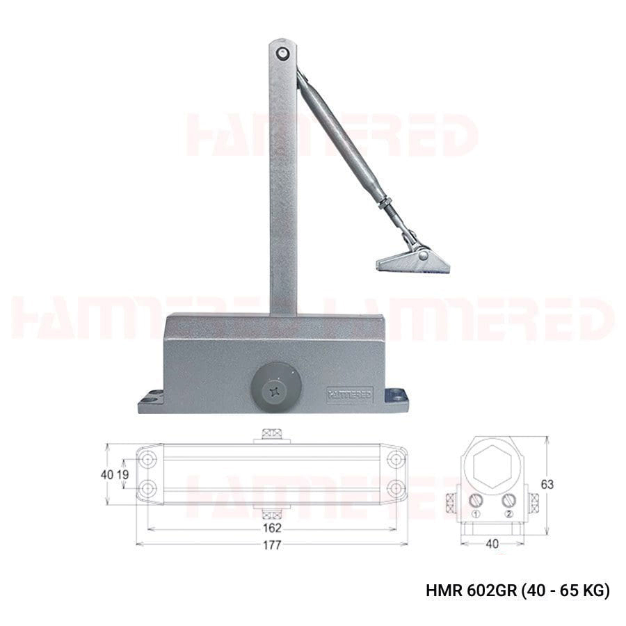 Thông số kỹ thuật tay co thủy lực HMR 602