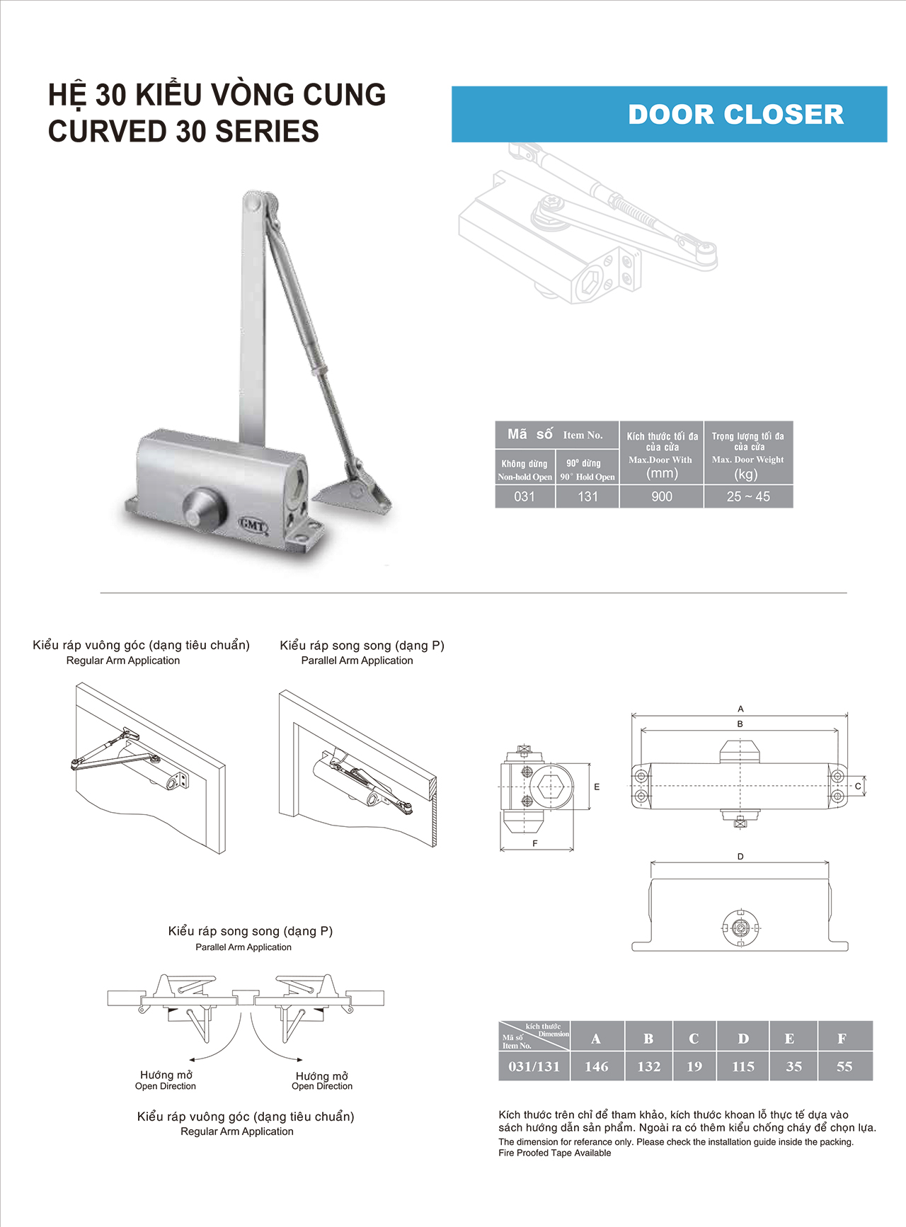 Thông tin cùi chỏ hơi GMT 1322 25 - 45kg có dừng