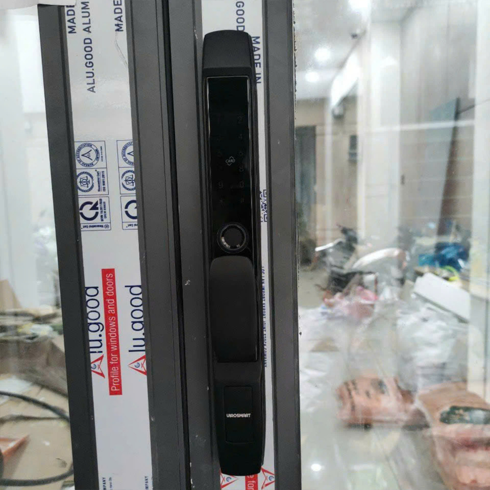 Khóa vân tay cửa lùa KVT016-S30G màu đen