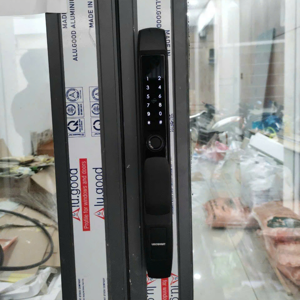 Khóa vân tay cửa lùa KVT016-S30G màu đen