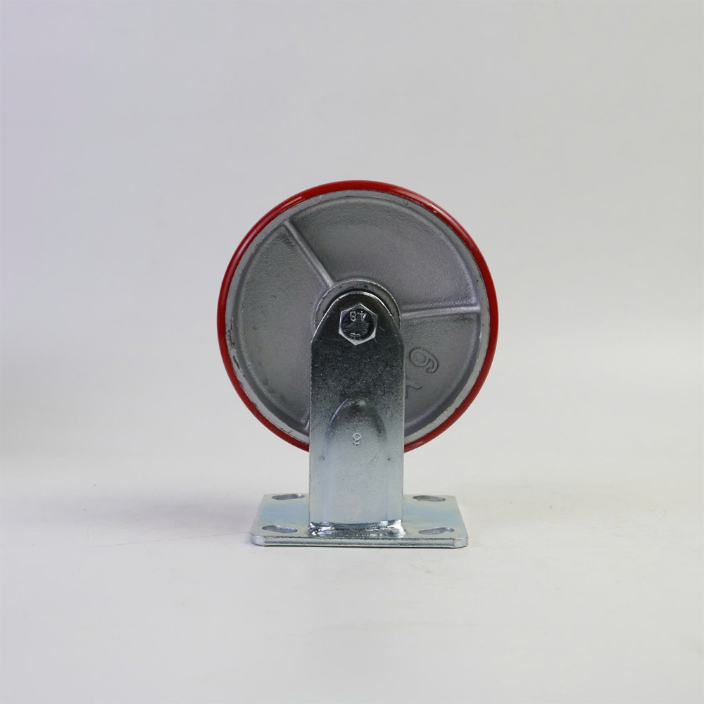 Bánh xe đẩy nhựa PU lõi gang BXD046 cố định