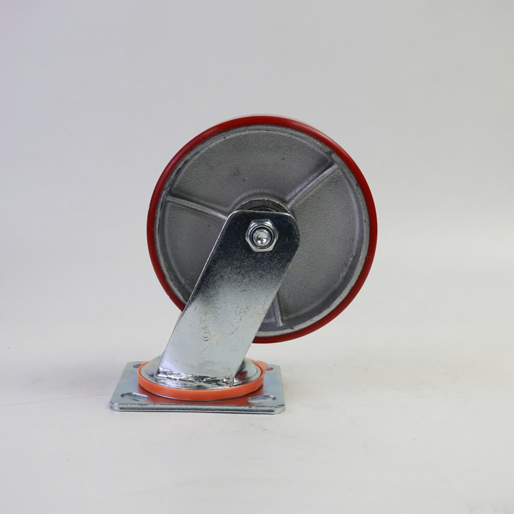 Bánh xe đẩy nhựa PU lõi gang BXD047 xoay 360