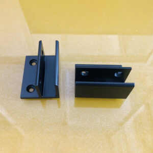 Bas F kẹp kính BK010 nhôm sơn đen