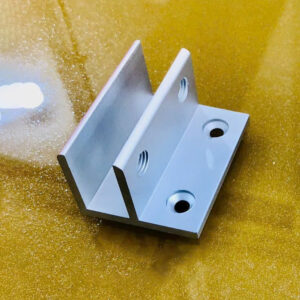 Bas F kẹp kính BK015 nhôm sơn trắng