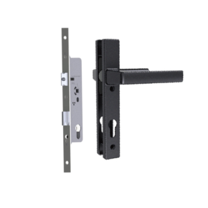 Khóa cửa xếp trượt 63 Draho tay PM-23 màu đen, xám, bạc