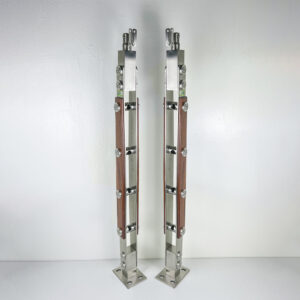 Trụ xỏ ống inox ốp gỗ TLC030