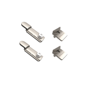 Bộ vấu hãm + đầu biên Draho 4 món cho cửa 2 cánh