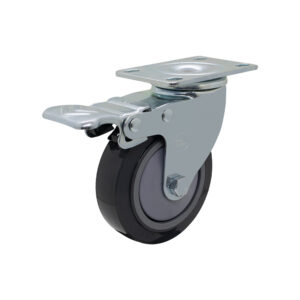 Bánh xe đẩy nhựa PU BXD054 xoay khóa