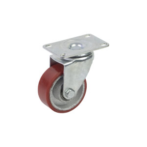 Bánh xe đẩy PU đỏ lõi gang BXD080 xoay