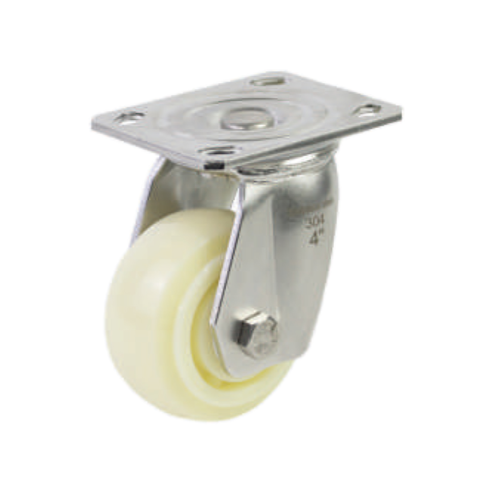 Bánh xe đẩy nhựa PP BXD112-100 xoay càng inox 304