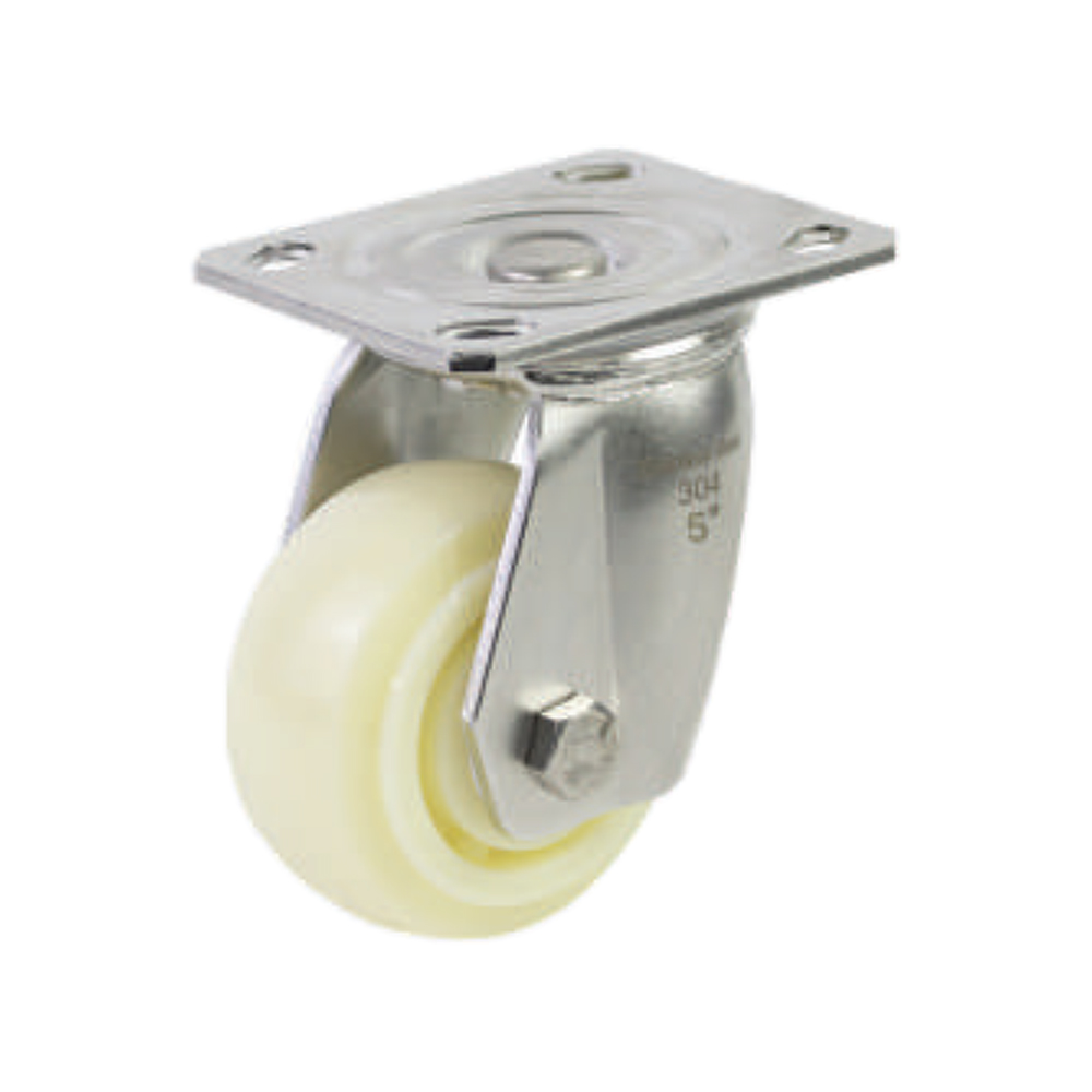 Bánh xe đẩy nhựa PP BXD112-125 xoay càng inox 304