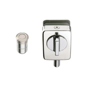 Chốt khóa cửa kính tường PCS-446B 1 mặt núm vặn