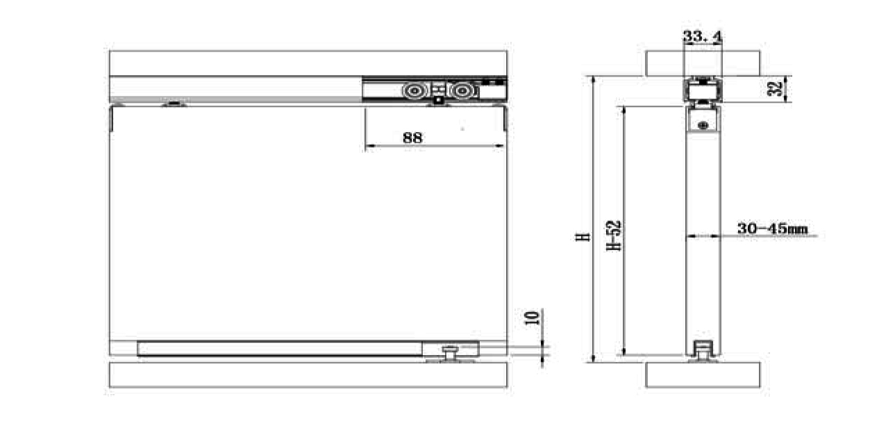 Thông số kỹ thuật bánh xe lùa treo 4 bánh BXL001-143A tải 80kg