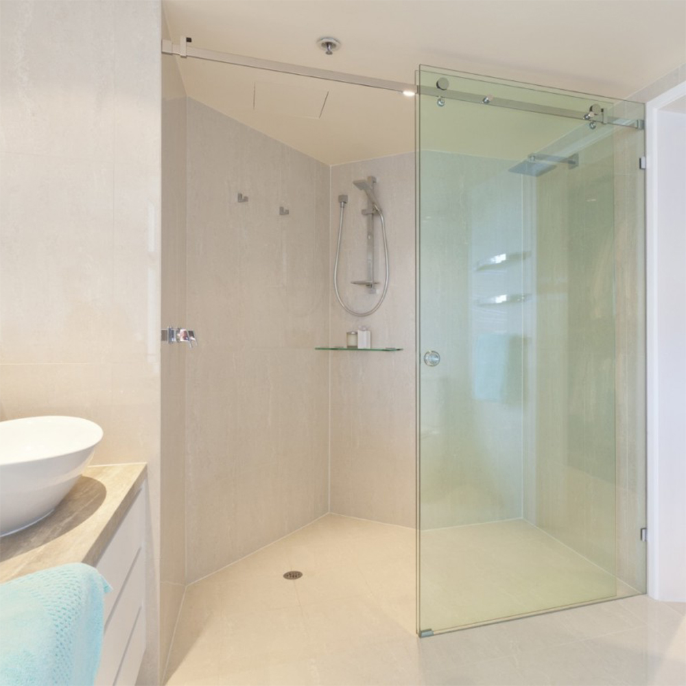 Bộ phụ kiện phòng tắm kính lùa PTK001SS inox 304 bóng mờ