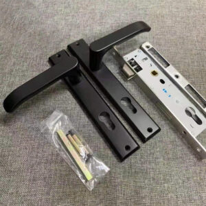 Khóa cửa đố nhỏ KN005-8530 inox 201 màu đen