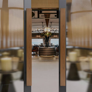 Tay nắm cửa TN106 gỗ óc chó bản 30x80mm