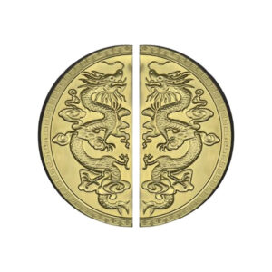 Tay nắm cửa tròn đồng thau TN092 họa tiết rồng