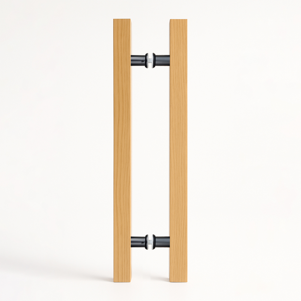 Tay nắm cửa TN110 gỗ sồi vuông 40mm