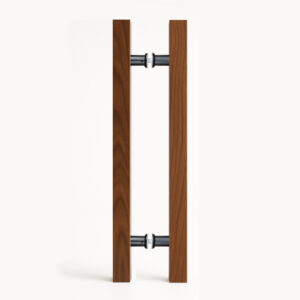 Tay nắm cửa TN111 gỗ óc chó vuông 40mm