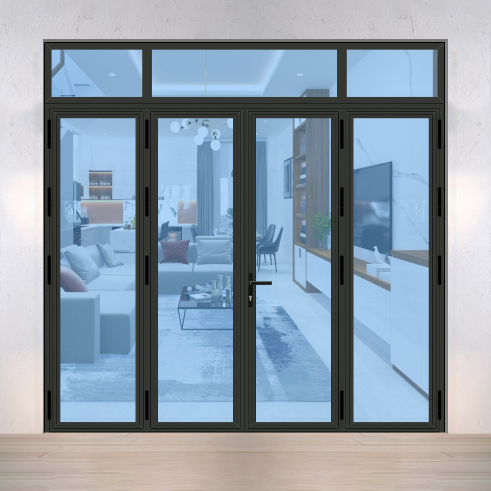 Cửa đi 4 cánh nhôm Xingfa hệ 55