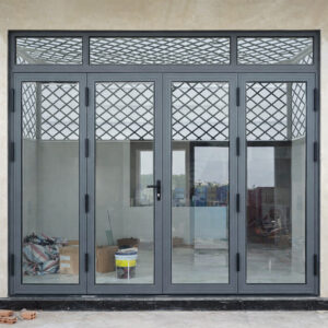 Cửa đi 4 cánh nhôm Xingfa hệ 55 nhập khẩu