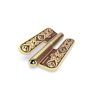 Bản lề cối Huy Hoàng BLCHC2905 đồng thau dài 140mm dày 5mm