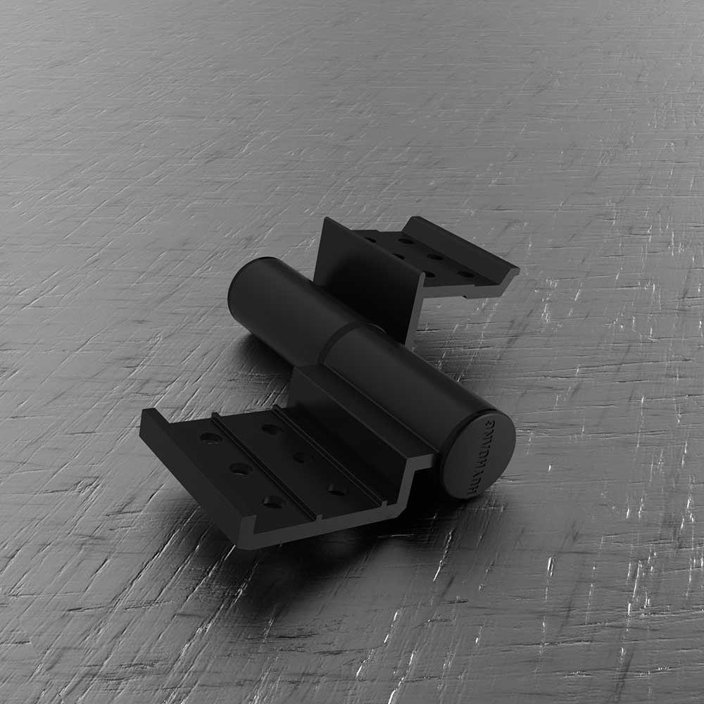 Bản lề 2D Xingfa cánh - cánh Huy Hoàng màu đen - Ảnh 2