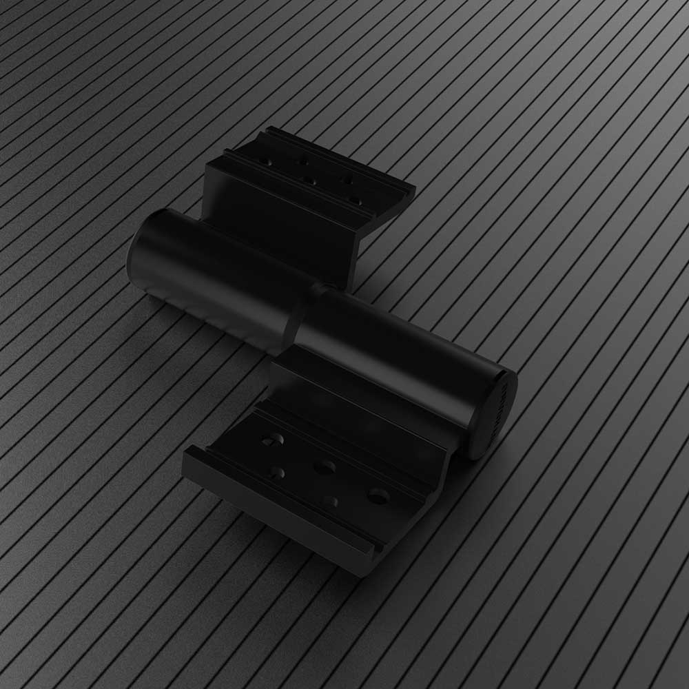 Bản lề 2D Vát Cạnh hệ 55 Huy Hoàng màu đen - Ảnh 2