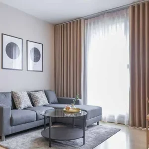 Màn Vải 2 Lớp Chống Nắng Nóng Cho Phòng Khách