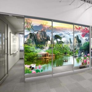 Rèm cuốn tranh phong cảnh NTKRCT18 đưa thiên nhiên vào ngôi nhà