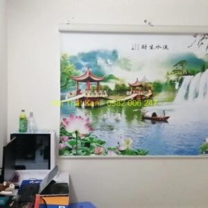 Rèm cuốn tranh 3d NTKRCT17 sang trọng hiện đại