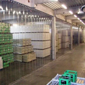 Rèm nhựa pvc kéo xếp máng trượt gọn ngăn lạnh