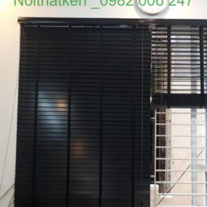 Rèm sáo gỗ Sankaku cửa sổ văn phòng RG30