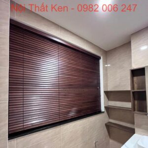 Mành Gỗ Sồi Tự Nhiên cửa sổ văn phòng RG19